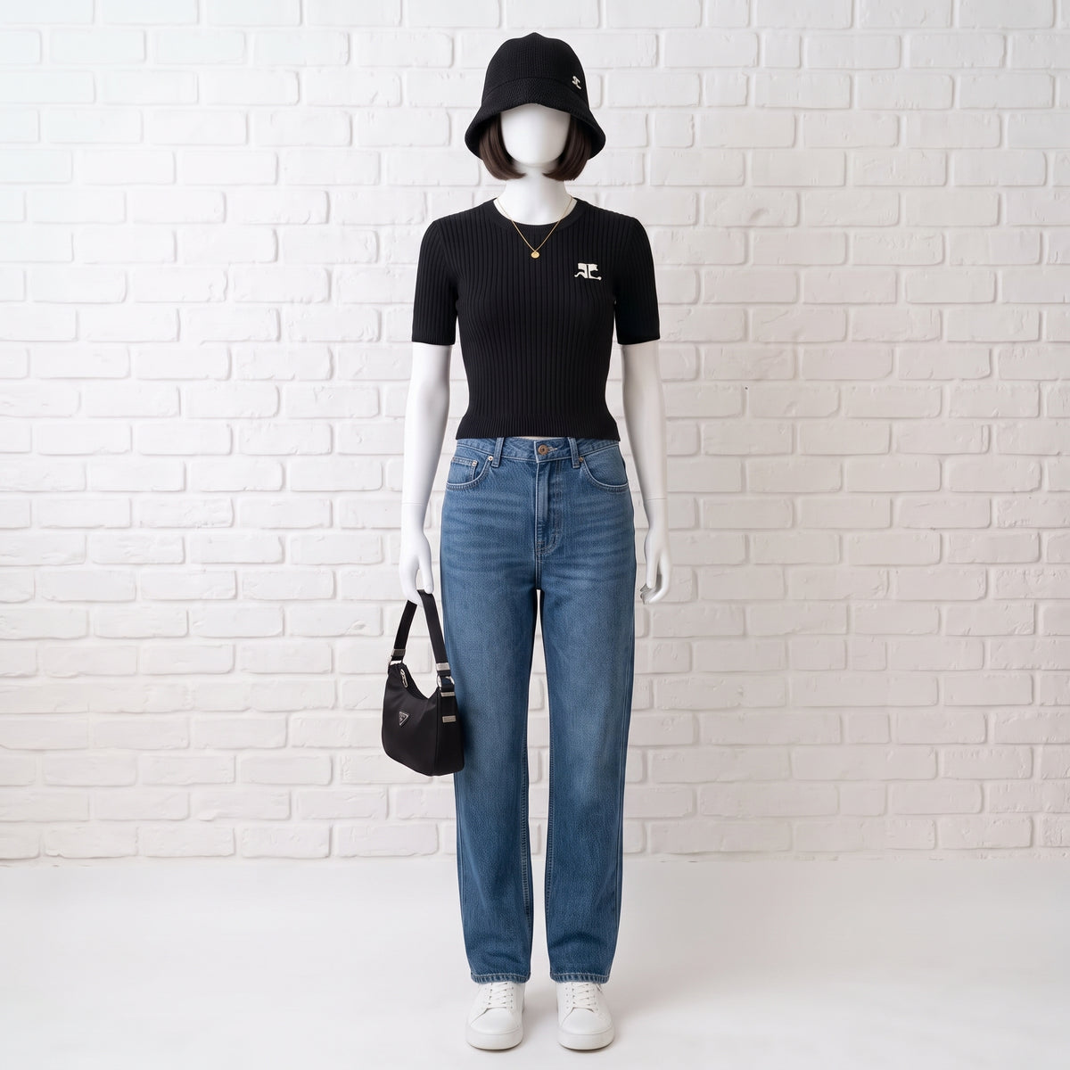 【Y2K大本命】90s-00s PRADA テスートナイロン ミニバッグ 黒 希少モデル